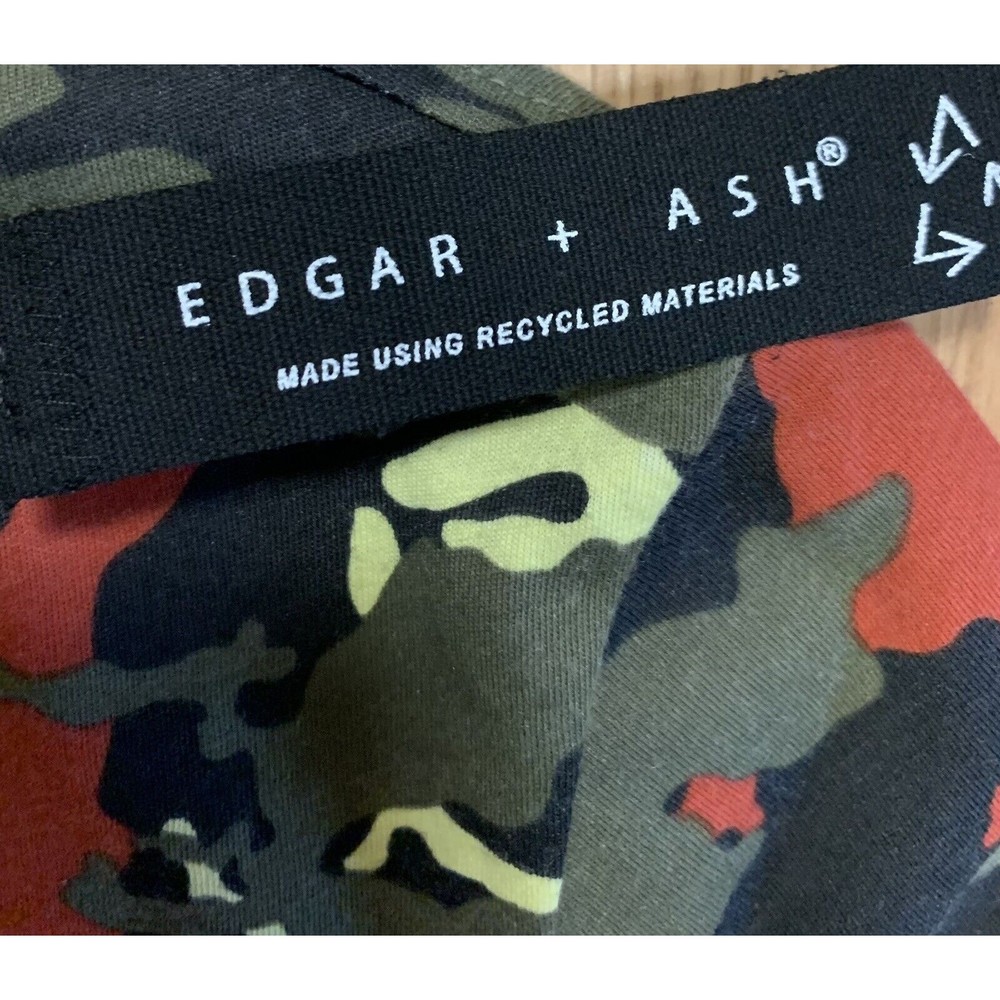 Edgar + Ash Men's Tshirt Multicolor Camouflage Neck Short Sleeve Size Small NWT - Picture 2 of 7